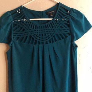 Women’s teal short-sleeve Banana Republic blouse
